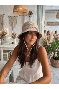 SHOES Mink Rope Binding Detailed Women Hat