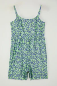Trendyol Curve Green Sleeveless Patterned Plus Size Knitting Jumpsuit - Image 5