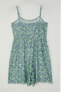 Trendyol Curve Green Sleeveless Patterned Plus Size Knitting Jumpsuit - Image 7