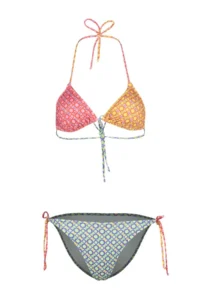TRENDYOLMİLLA Geometric Triangle Covered Regular Low Waist Bikini Set - Image 6
