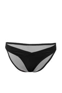 TRENDYOLMİLLA Black V Cut High Waist Regular Basic Bikini Bottom - Image 4