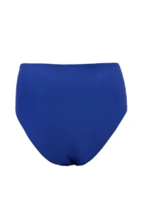TRENDYOLMİLLA Saks Blue High Waist Accessory Detailed Regular Bikini Bottom - Image 5