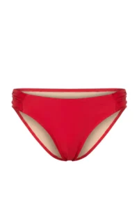 TRENDYOLMİLLA Red Draped Chlora&Water Resistant LONG Lasting LYCRA® XTRA LIFE Bikini Bottom - Image 5