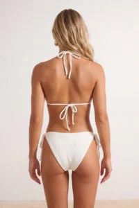 TRENDYOLMİLLA Ecru Simli balconette Covered with accessories High Waist Regular Bikini Set - Image 3