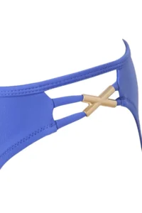 TRENDYOLMİLLA Saks Blue Triangle Covered Accessory Detailed Regular Bikini Set - Image 5