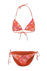 TRENDYOLMİLLA Ethnic Patterned Triangle Covered Low Waist Regular Bikini Set - Image 4