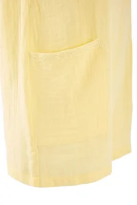 TRENDYOLMİLLA Yellow Muslin Mini Regular 100% Cotton Beach Jumpsuit - Image 5