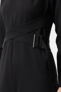Trendyol Modest Black Accessory Detailed Double breasted Cut Weaving Jumpsuit - Image 4
