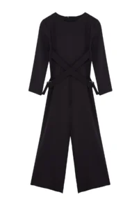 Trendyol Modest Black Accessory Detailed Double breasted Cut Weaving Jumpsuit - Image 6