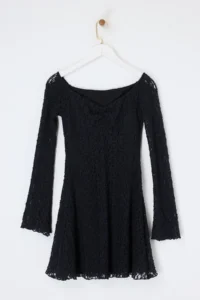 Drop by TrendyolMilla Black Knitting Dress - Image 4