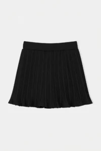 Drop by TrendyolMilla Navy Blue pleated Elastic Waist Shorts Skirt