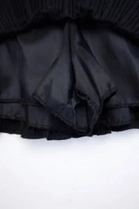 Drop by TrendyolMilla Navy Blue pleated Elastic Waist Shorts Skirt - Image 2