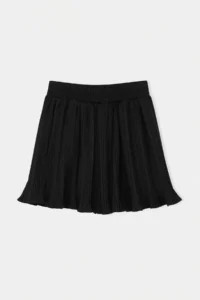 Drop by TrendyolMilla Navy Blue pleated Elastic Waist Shorts Skirt - Image 3