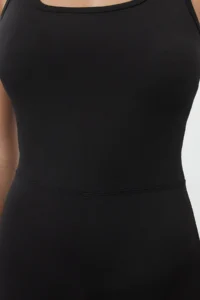 TRENDYOLMİLLA Black MATTE Material Back Detailed Knitting Sports Jumpsuit - Image 5