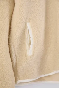TRENDYOLMİLLA Ecru Plush Knitting Sports Jacket - Image 6