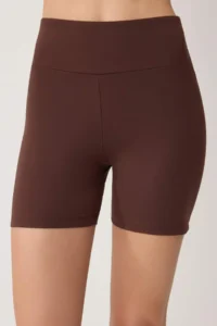 TRENDYOLMİLLA Brown Polyamide Material Knitting Sports Shorts/Short Leggings - Image 3