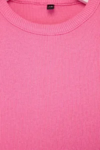 Pink Plain Knitting Bottom - Top Set - Image 2