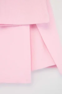 Pink Regular Pattern Crew Neck Girls' Bottom - Top Set - Image 2