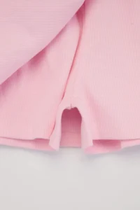 Pink Regular Pattern Crew Neck Girls' Bottom - Top Set - Image 5