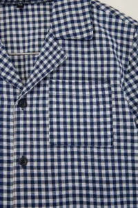 Navy Blue Plain Weaving Bottom - Top Set - Image 2