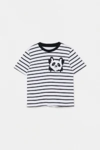 Stone-Ecru 2 Sets Boys' Printed Knitting T-Shirt - Image 2