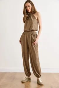 Olalook Women Mink Bottom Top textured Set - Image 3