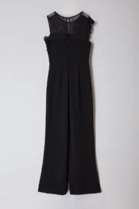 TRENDYOLMİLLA Black Tulle Detailed Weaving Jumpsuit - Image 9
