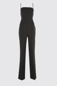 TRENDYOLMİLLA Black Back Detailed Weaving Jumpsuit - Image 7