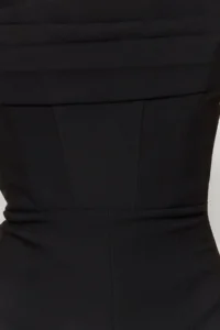 TRENDYOLMİLLA Black Corset Detailed Weaving Jumpsuit - Image 5