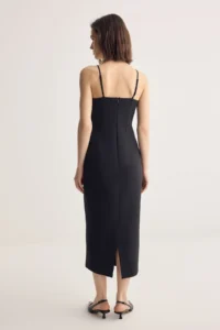 Muse for all x Trendyolmilla Black Biye Detailed Weaving Dress - Image 6