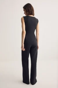 Muse for all x Trendyolmilla Black Cut Out Detailed Weaving Jumpsuit - Image 5
