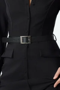 TRENDYOLMİLLA Black Arched Short Jumpsuit - Image 3