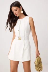 TRENDYOLMİLLA Ecru Pipe Both Jumpsuit