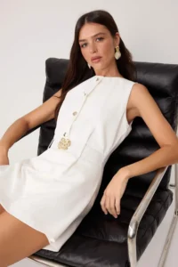 TRENDYOLMİLLA Ecru Pipe Both Jumpsuit - Image 2