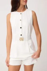 TRENDYOLMİLLA Ecru Pipe Both Jumpsuit - Image 3