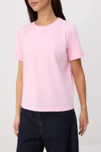 TRENDYOLMİLLA Brown-Pink  100% Cotton single jersey Crew Neck 2 Sets Paket Knitting T-Shirt - Image 6