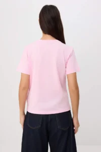 TRENDYOLMİLLA Brown-Pink  100% Cotton single jersey Crew Neck 2 Sets Paket Knitting T-Shirt - Image 7