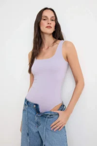 TRENDYOLMİLLA Lilac Knitting Bodysuit .D.00026