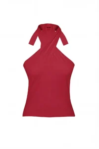 TRENDYOLMİLLA Red Barbell Neck Fitted Flexible Knitting Blouse - Image 12