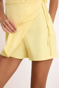 TRENDYOLMİLLA Light Yellow Wide Leg Jumpsuit - Image 3