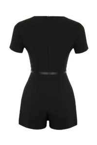 TRENDYOLMİLLA Black Arched Mini Jumpsuit - Image 9