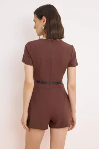 TRENDYOLMİLLA Brown Wide Leg Jumpsuit - Image 5