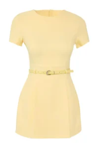 TRENDYOLMİLLA Light Yellow  Wide Leg Jumpsuit - Image 5