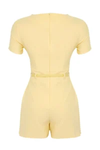 TRENDYOLMİLLA Light Yellow  Wide Leg Jumpsuit - Image 7