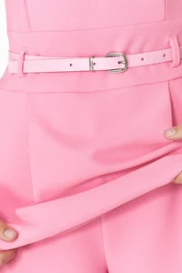 TRENDYOLMİLLA Pink Arched Mini Jumpsuit - Image 4