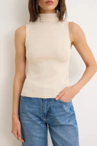 TRENDYOLMİLLA Stone Dog collar Zero Sleeve Super Flexible Regular Size Knitting Blouse - Image 3