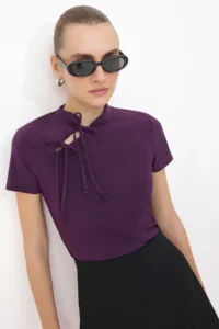 TRENDYOLMİLLA Plum  Blouse - Image 2