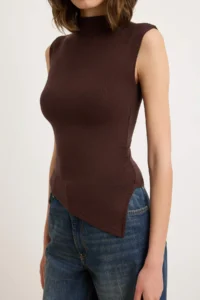 TRENDYOLMİLLA Brown-Khaki 2 Sets Package Fitted Asymmetric Knitting Blouse - Image 3
