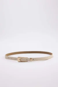 SHOES Black/Beige 2 Sets Paket Thin Women Belt - Image 2