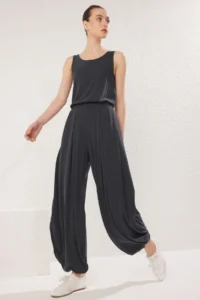 TRENDYOLMİLLA Anthracite Modal Fabric Flexible Premium Knitting Jumpsuit - Image 2